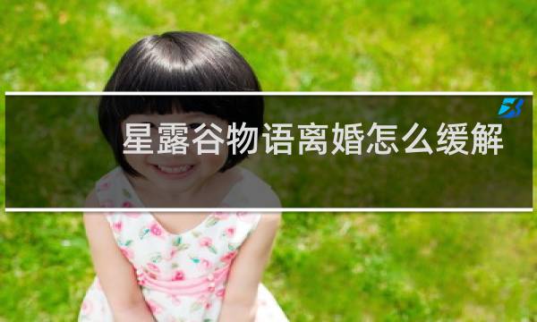 星露谷物语离婚怎么缓解