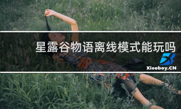 星露谷物语离线模式能玩吗