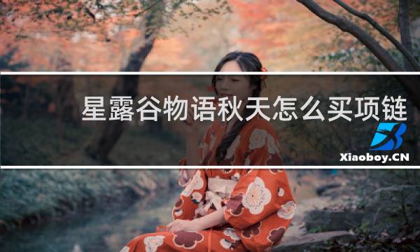 星露谷物语秋天怎么买项链