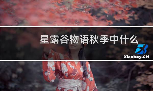 星露谷物语秋季中什么