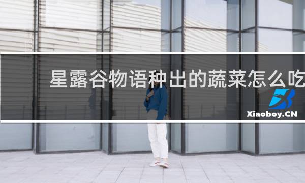星露谷物语种出的蔬菜怎么吃