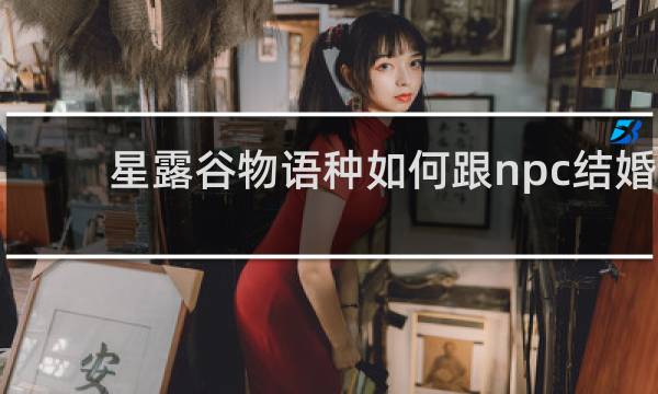 星露谷物语种如何跟npc结婚