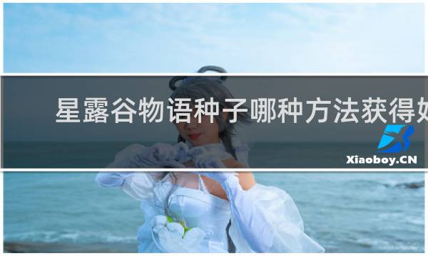 星露谷物语种子哪种方法获得好