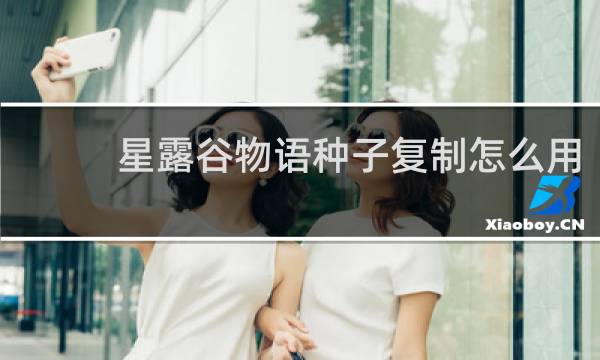 星露谷物语种子复制怎么用