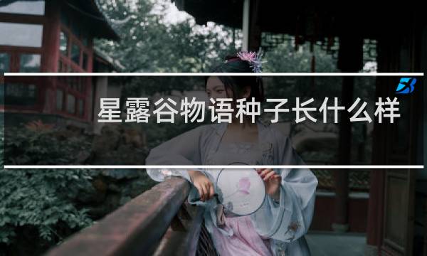 星露谷物语种子长什么样