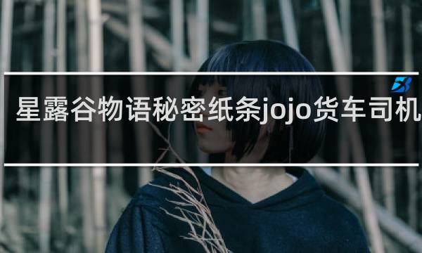 星露谷物语秘密纸条jojo货车司机在哪