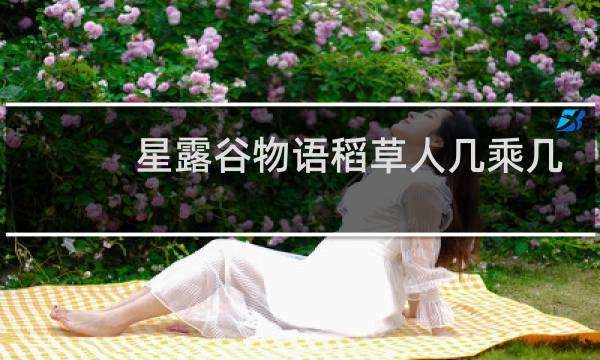 星露谷物语稻草人几乘几