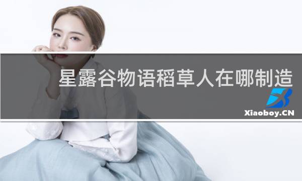 星露谷物语稻草人在哪制造