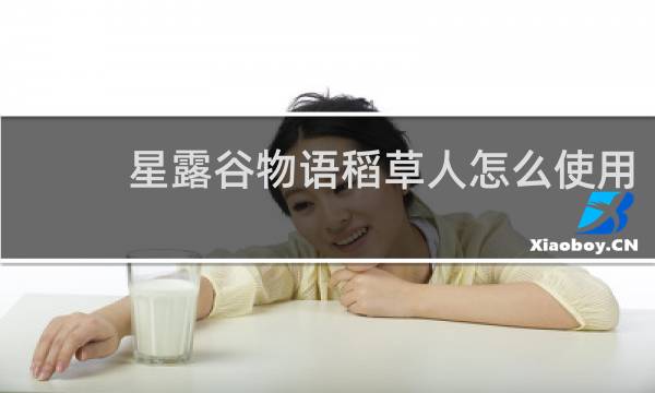 星露谷物语稻草人怎么使用