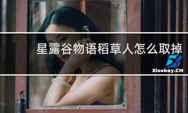 星露谷物语稻草人怎么取掉