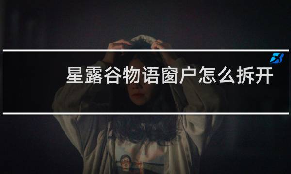 星露谷物语窗户怎么拆开