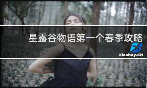 星露谷物语第一个春季攻略
