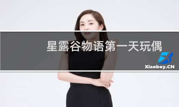 星露谷物语第一天玩偶