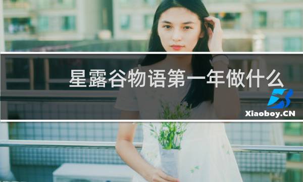 星露谷物语第一年做什么