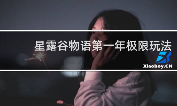 星露谷物语第一年极限玩法