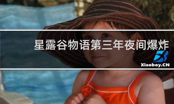 星露谷物语第三年夜间爆炸