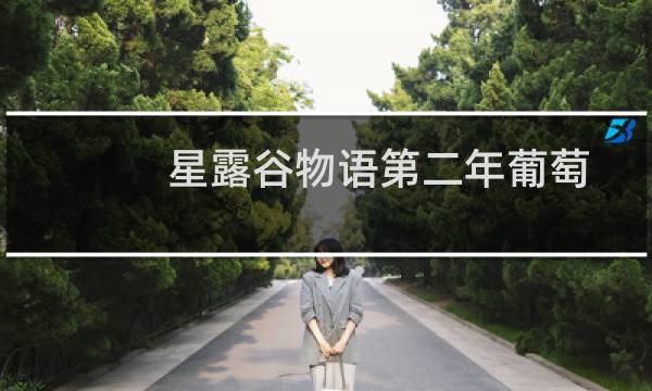 星露谷物语第二年葡萄