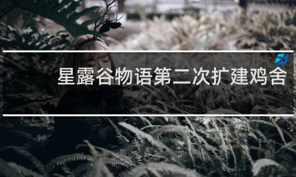 星露谷物语第二次扩建鸡舍