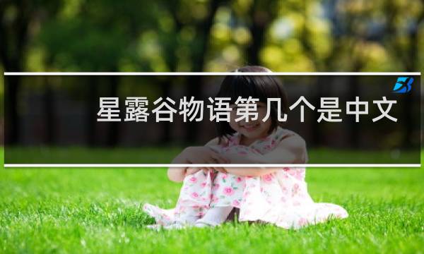 星露谷物语第几个是中文