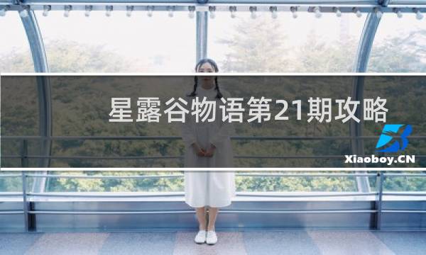 星露谷物语第21期攻略