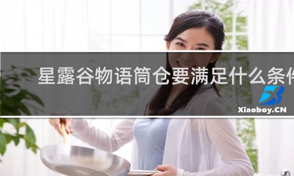 星露谷物语筒仓要满足什么条件