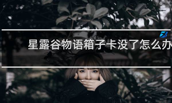 星露谷物语箱子卡没了怎么办