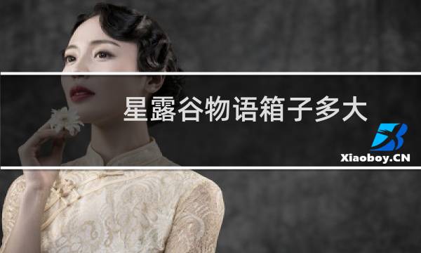 星露谷物语箱子多大