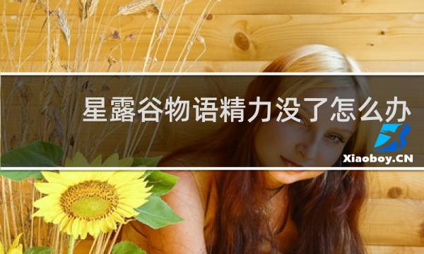 星露谷物语精力没了怎么办