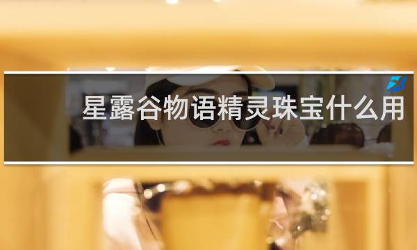 星露谷物语精灵珠宝什么用