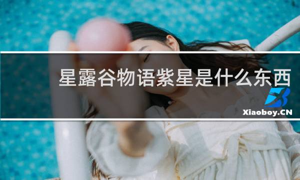星露谷物语紫星是什么东西
