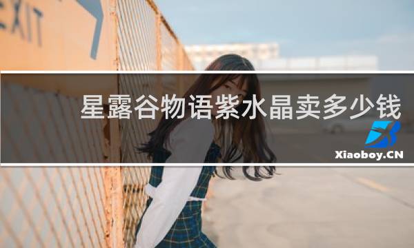 星露谷物语紫水晶卖多少钱