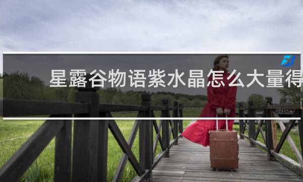 星露谷物语紫水晶怎么大量得