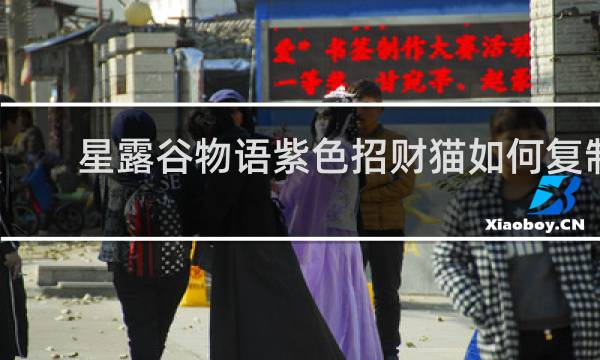 星露谷物语紫色招财猫如何复制