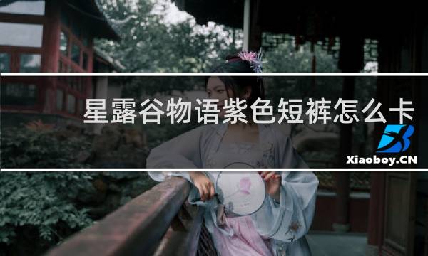 星露谷物语紫色短裤怎么卡
