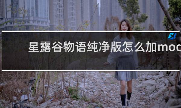 星露谷物语纯净版怎么加mod