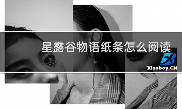 星露谷物语纸条怎么阅读