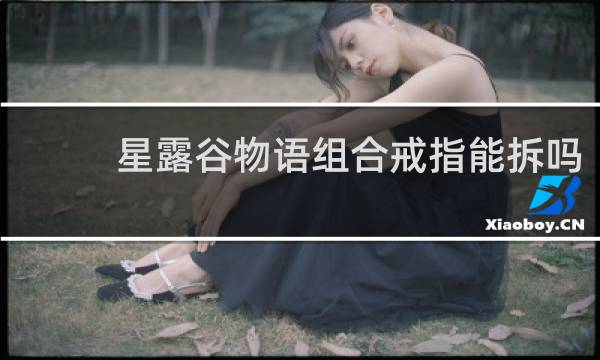 星露谷物语组合戒指能拆吗