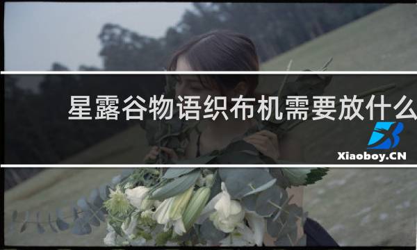 星露谷物语织布机需要放什么