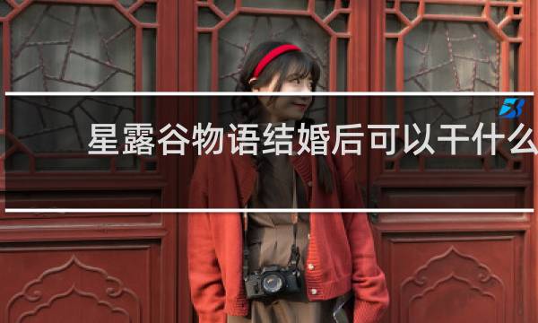 星露谷物语结婚后可以干什么