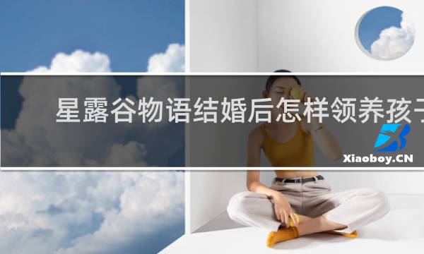 星露谷物语结婚后怎样领养孩子