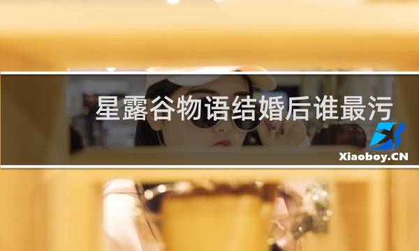 星露谷物语结婚后谁最污