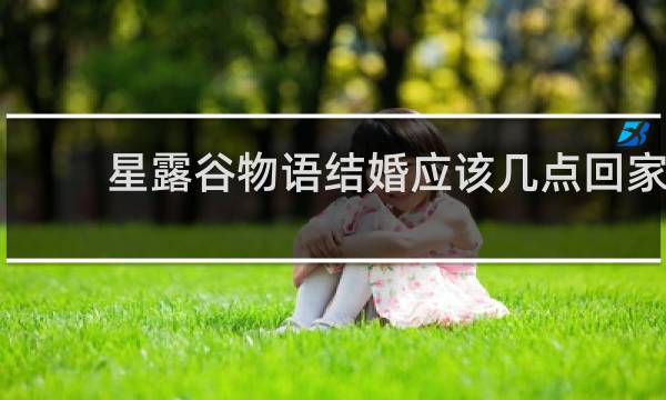 星露谷物语结婚应该几点回家