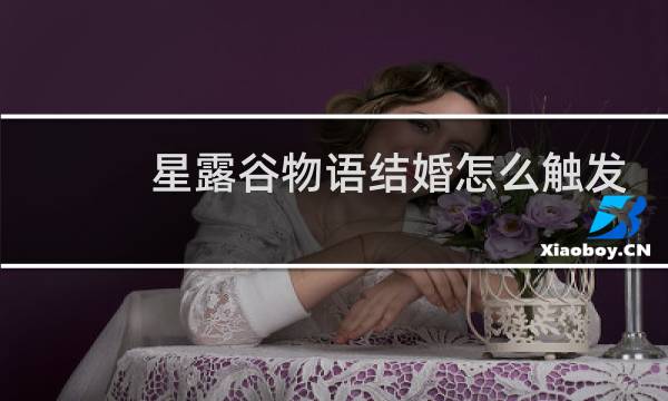 星露谷物语结婚怎么触发