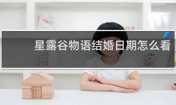 星露谷物语结婚日期怎么看