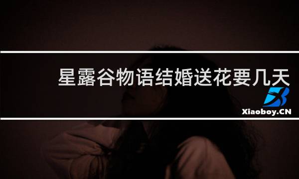 星露谷物语结婚送花要几天