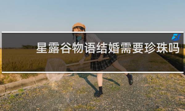星露谷物语结婚需要珍珠吗