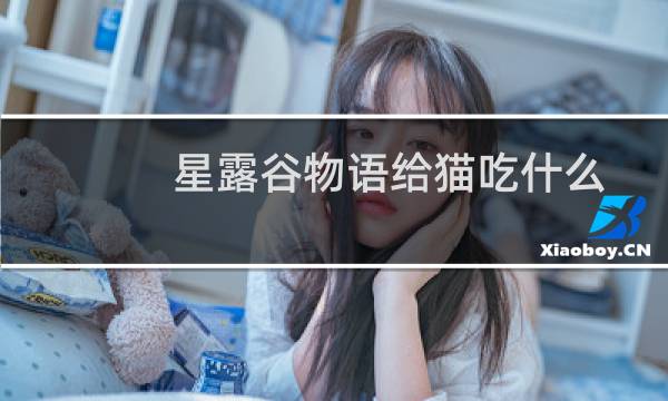 星露谷物语给猫吃什么