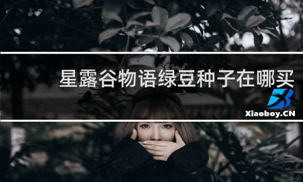 星露谷物语绿豆种子在哪买
