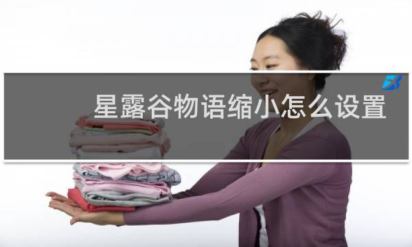 星露谷物语缩小怎么设置