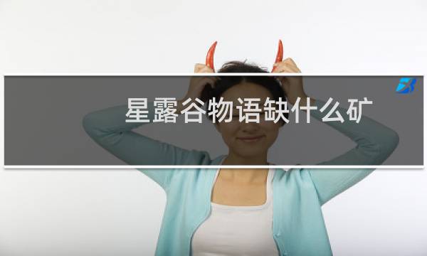 星露谷物语缺什么矿